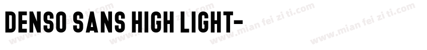 Denso Sans High Light字体转换